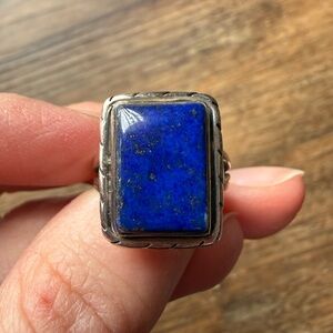 925 Sterling Silver Lapis ring